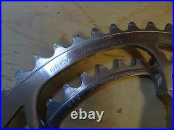 Vintage Campagnolo Super Record Crankset 170 mm 53-42 Non-Fluted Engraved Logo