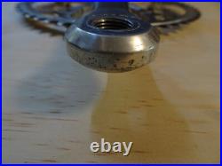Vintage Campagnolo Super Record Crankset 170 mm 53-42 Non-Fluted Engraved Logo