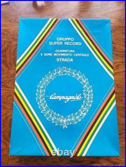 Vintage Campagnolo Super Record Crankset + Bottombracket, NOS, NIB