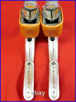 Vintage Campagnolo Super Record F & R #4062 Drilled Brake Levers & Gum Hoods