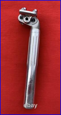 Vintage Campagnolo Super Record Fluted Seatpost, 1st Gen, 2 Bolt, 26.6mm