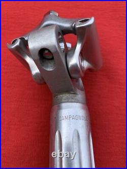 Vintage Campagnolo Super Record Fluted Seatpost, 1st Gen, 2 Bolt, 26.6mm