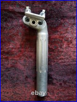 Vintage Campagnolo Super Record Fluted Seatpost 27.2mm Two Bolts 1st Gen