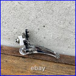 Vintage Campagnolo Super Record Front Derailleur 3 Hole Black Braze On Eroica A3
