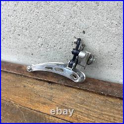 Vintage Campagnolo Super Record Front Derailleur 3 Hole Black Braze On Eroica A3