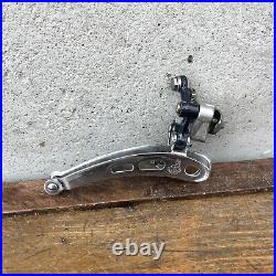 Vintage Campagnolo Super Record Front Derailleur 3 Hole Black Braze On Eroica A3