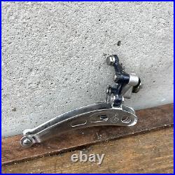 Vintage Campagnolo Super Record Front Derailleur 3 Hole Black Braze On Eroica A3