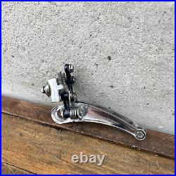 Vintage Campagnolo Super Record Front Derailleur 3 Hole Black Braze On Eroica A3