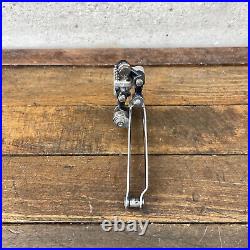 Vintage Campagnolo Super Record Front Derailleur 3 Hole Black Braze On Eroica A3