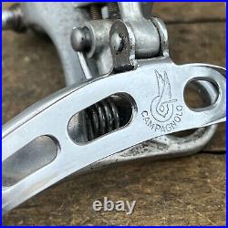 Vintage Campagnolo Super Record Front Derailleur 3 Hole Braze On Bottom Pull A8