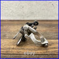 Vintage Campagnolo Super Record Front Derailleur 3 Hole Clamp On Bottom Pull A08