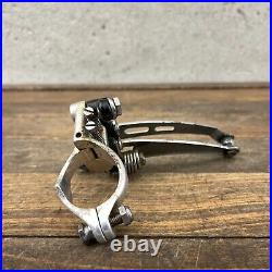 Vintage Campagnolo Super Record Front Derailleur 3 Hole Clamp On Bottom Pull A08