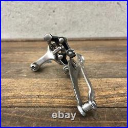 Vintage Campagnolo Super Record Front Derailleur 3 Hole Clamp On Bottom Pull A08