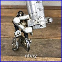 Vintage Campagnolo Super Record Front Derailleur 3 Hole Clamp On Bottom Pull A08