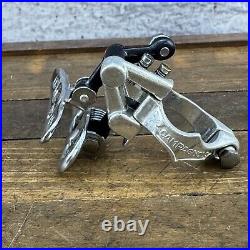 Vintage Campagnolo Super Record Front Derailleur 3 Hole Clamp On Bottom Pull A9