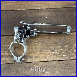 Vintage Campagnolo Super Record Front Derailleur 3 Hole Clamp On Bottom Pull A9