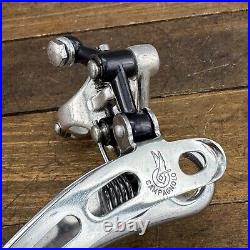 Vintage Campagnolo Super Record Front Derailleur 3 Hole Clamp On Bottom Pull A9