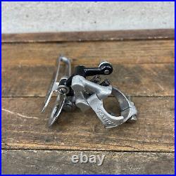Vintage Campagnolo Super Record Front Derailleur Bottom Pull 28.6 Early NO Lip