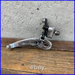 Vintage Campagnolo Super Record Front Derailleur Braze On 3 Hole Bottom Pull