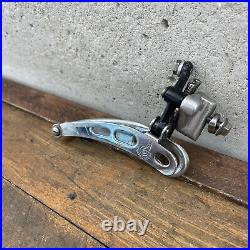 Vintage Campagnolo Super Record Front Derailleur Braze On 3 Hole Bottom Pull