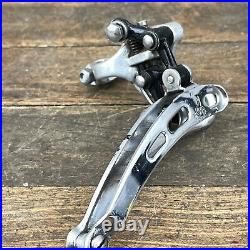 Vintage Campagnolo Super Record Front Derailleur Clamp 3 Hole Bottom Pull Black