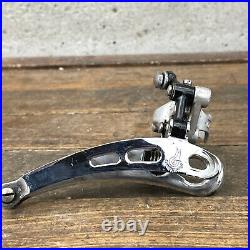 Vintage Campagnolo Super Record Front Derailleur Clamp 3 Hole Bottom Pull Black