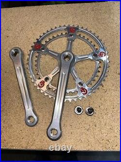 Vintage Campagnolo Super Record GIOS Pantograph Crankset 42-52 With 172.5 Arms