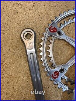 Vintage Campagnolo Super Record GIOS Pantograph Crankset 42-52 With 172.5 Arms