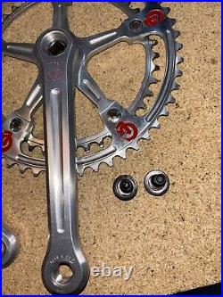 Vintage Campagnolo Super Record GIOS Pantograph Crankset 42-52 With 172.5 Arms
