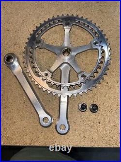 Vintage Campagnolo Super Record GIOS Pantograph Crankset 42-52 With 172.5 Arms