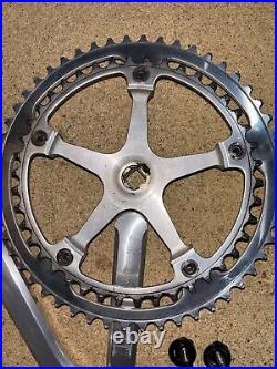 Vintage Campagnolo Super Record GIOS Pantograph Crankset 42-52 With 172.5 Arms