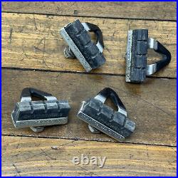 Vintage Campagnolo Super Record Pads Shoes Set Campy Alloy Brake Carrrier C0