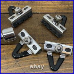 Vintage Campagnolo Super Record Pads Shoes Set Campy Alloy Brake Carrrier C0
