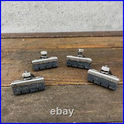 Vintage Campagnolo Super Record Pads Shoes Set Campy Alloy Brake Carrrier C0