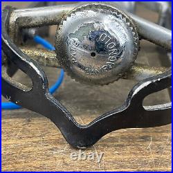 Vintage Campagnolo Super Record Pedals Pair Ti Spindle 9/16 Italy Campy Titanium