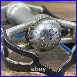 Vintage Campagnolo Super Record Pedals Pair Ti Spindle 9/16 Italy Campy Titanium