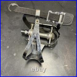 Vintage Campagnolo Super Record Pedals and Clips Used