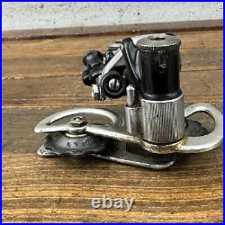 Vintage Campagnolo Super Record Rear Derailleur No Stamp Ti Bolts Black Eroica