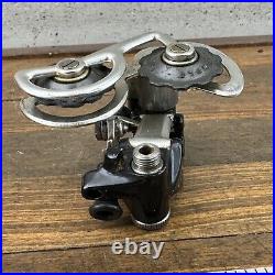 Vintage Campagnolo Super Record Rear Derailleur No Stamp Ti Bolts Black Eroica