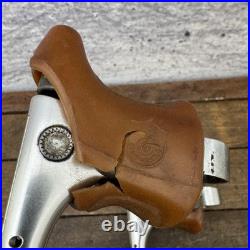 Vintage Campagnolo Super Record Road Bike Brake Levers Pair Drilled Alloy