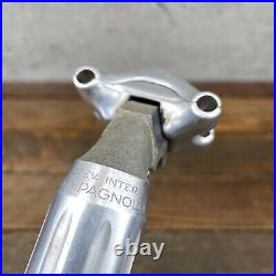 Vintage Campagnolo Super Record Seatpost 27.2 mm Silver Fluted Campy Brev Eroica