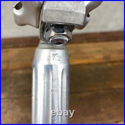 Vintage Campagnolo Super Record Seatpost 27.2 mm Silver Fluted Campy Brev Eroica