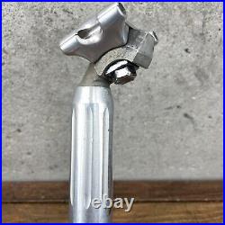 Vintage Campagnolo Super Record Seatpost 27.2 mm Silver Fluted Campy Brev Eroica