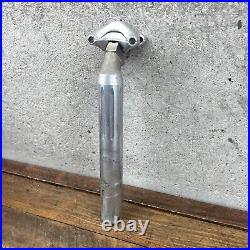 Vintage Campagnolo Super Record Seatpost 27.2 mm Silver Fluted Campy Brev Eroica
