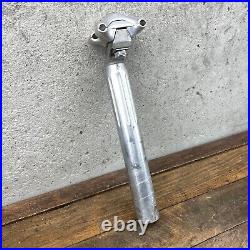 Vintage Campagnolo Super Record Seatpost 27.2 mm Silver Fluted Campy Brev Eroica
