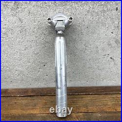 Vintage Campagnolo Super Record Seatpost 27.2 mm Silver Fluted Campy Brev Eroica