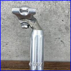 Vintage Campagnolo Super Record Seatpost 27.2 mm Silver Fluted Campy Brev Eroica