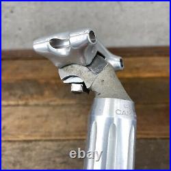 Vintage Campagnolo Super Record Seatpost 27.2 mm Silver Fluted Campy Brev Eroica
