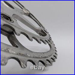 Vintage Campagnolo Super Record Strada Non-Fluted Crankset, 172.5 mm, 52t / 42t