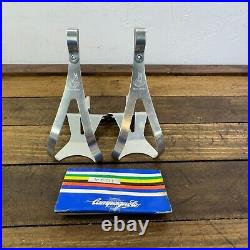 Vintage Campagnolo Super Record Toe Clips NOS Alloy Medi Medium Pedal Italy A3